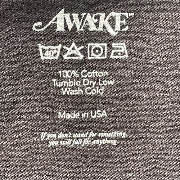 Awake New York Black Color Bunny Tee Shirt Mens XXL Size - Picture 3 of 7